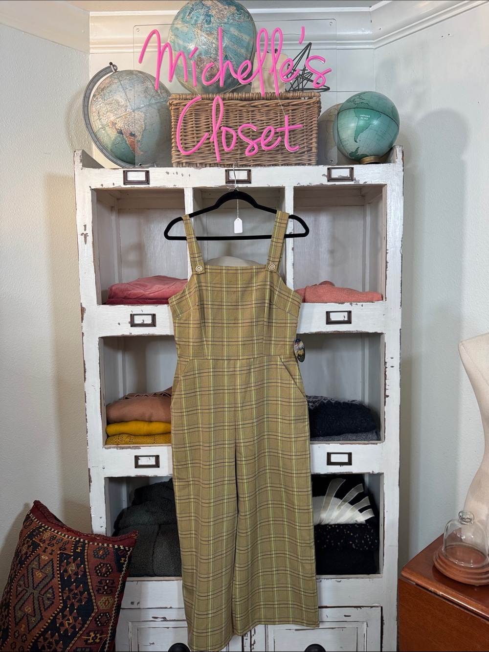 NWT bepop plaid jumpsuit